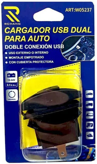 Rchang Rchang Двойно USB захранване W05237 Cargador Usb Dual Черен Цвят