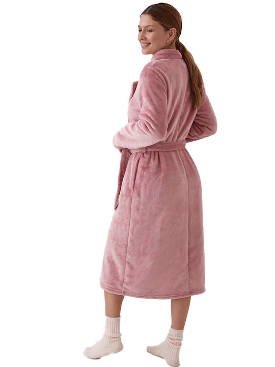 Promise Winter Women's Robe Pink