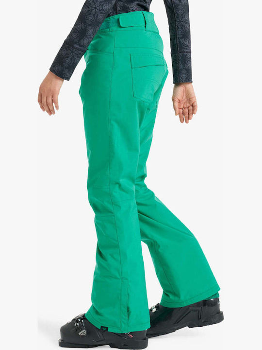 Roxy Backyard Snow ERJTP03299-GNW0 Women's Trousers for Ski & Snowboard Green