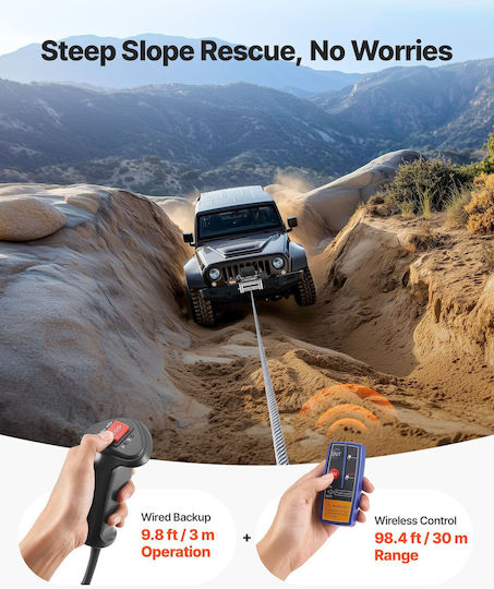 Vevor Electric 4x4 Car Winch 12V with Towing Capacity 5400kg