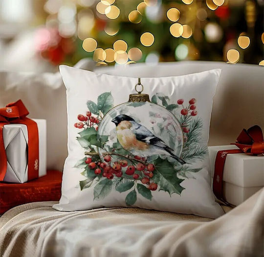By Queen Limited Festive Edition Pillow Case Bird Ornament Design 45x45cm