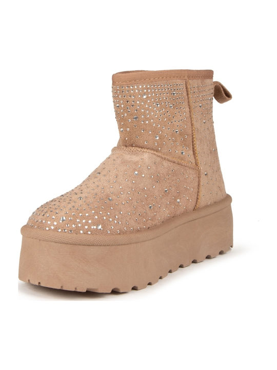 Women's Ankle Boots Beige