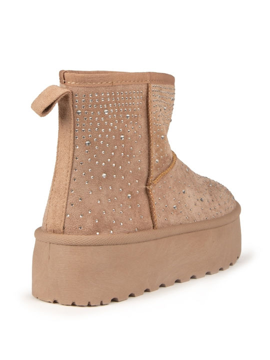 Women's Ankle Boots Beige
