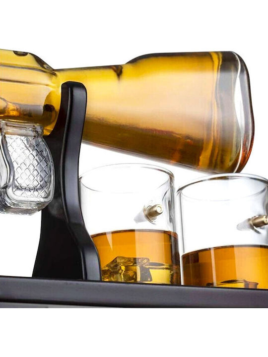 Velve Sticlă Carafă de Servire 12buc cu Dop și Pahare 850ml 1buc