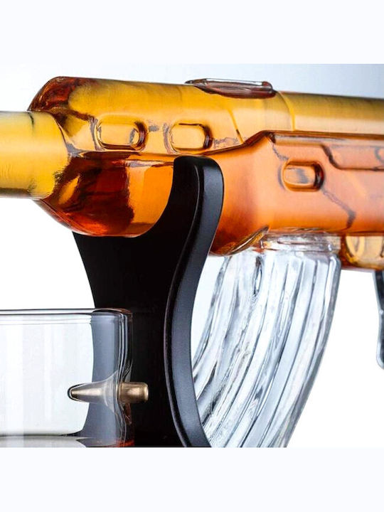 Velve Sticlă Carafă de Servire 12buc cu Dop și Pahare 850ml 1buc