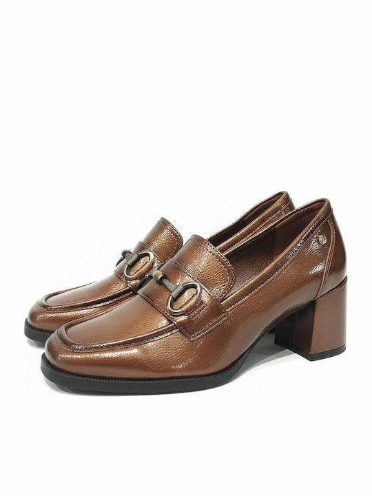 Pantofi cu toc Maro