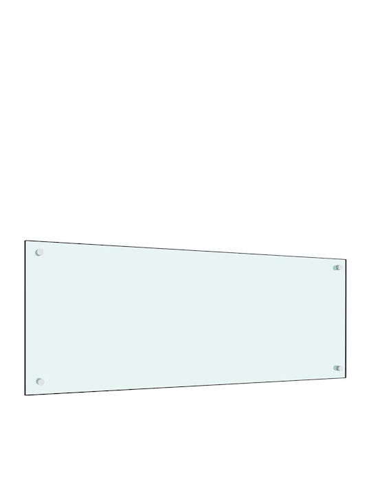 Πίσω Πάνελ Κουζίνας 2 Pcs Λευκό 100 X 40 Cm Σκληρυμένο Γυαλί 3415422 Λευκό