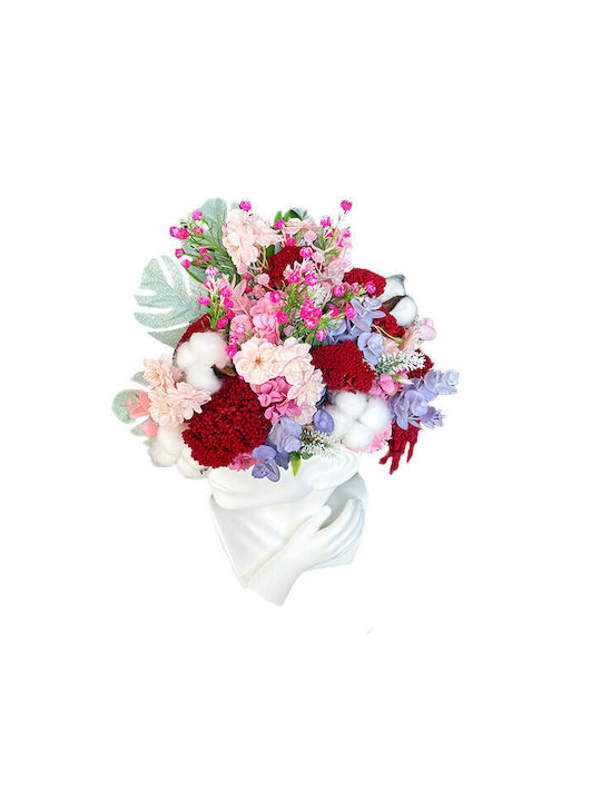 Velve Vază Decorativă Ceramică Roșu 9.5x20.5cm 1buc