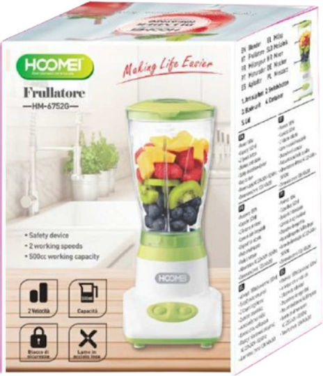 Hoomei Hoomei Mixer mit Kunststoffkanne 500 ml 180W Weiß