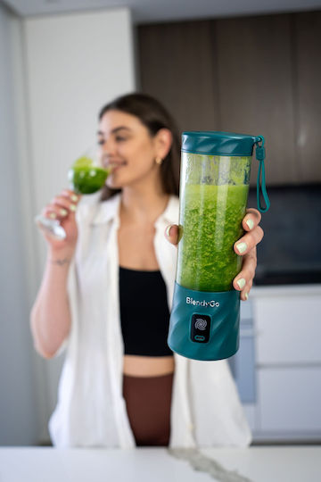 BlendyGo Blender with Plastic Jug 550 ml Green
