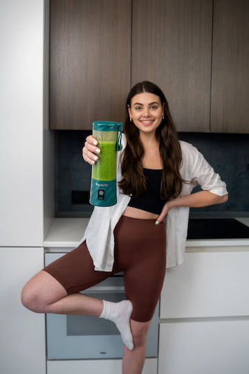 BlendyGo Blender with Plastic Jug 550 ml Green