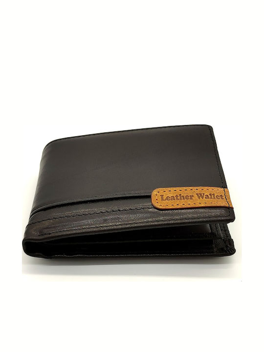 Leather Men's Wallet Classic Black