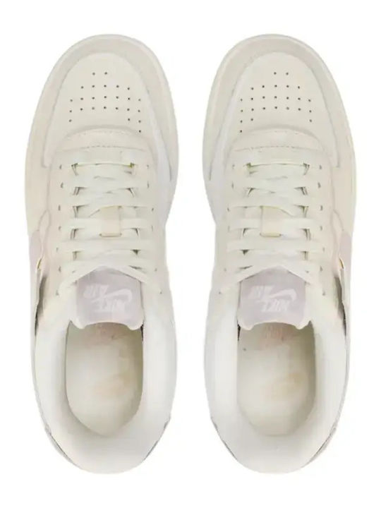 Air Force 1 Shadow Damen Flatforms Sneakers Beige