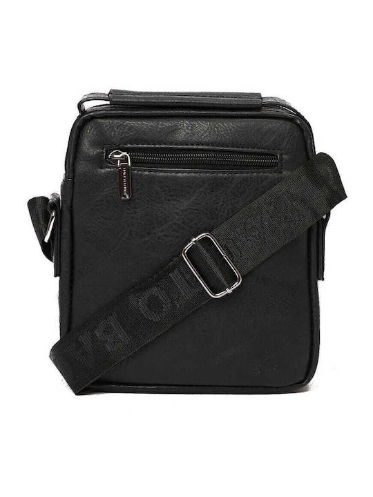 Kreuzweise Herrentasche Schulter / Crossbody Schwarz