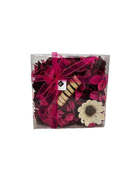 Aranjament Floral În Cutie Rotundă 27 Trandafiri Săpun Flori Uscate Roz Parfumate 40g Praline Raffaello 43g Kinder Bueno 80g Baton Kitkat