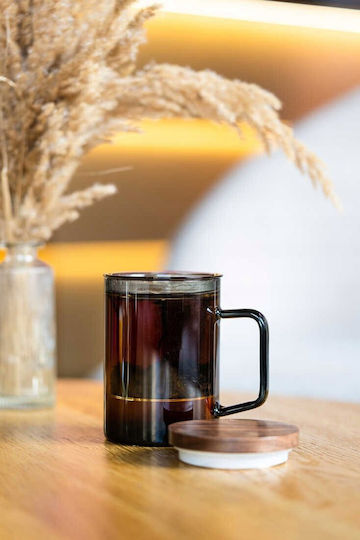 Cup Tea Glass Gray 350ml