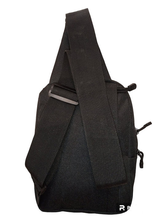 Herren Schulter / Crossbody Tasche Schwarz