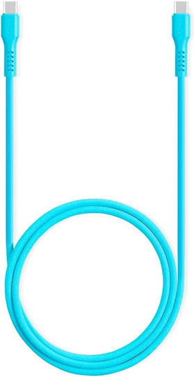 TTEC USB 2.0 Cable USB-C Male - USB-C 60W PD Blue 1.2m