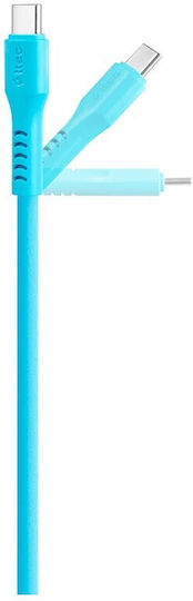 TTEC USB 2.0 Cable USB-C Male - USB-C 60W PD Blue 1.2m