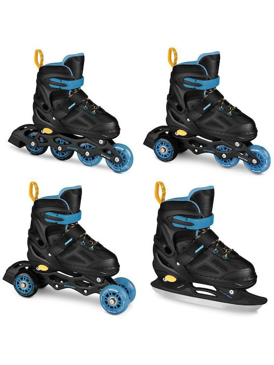 Spokey Quattro 4in1 Inline Einstellbar Rollers Schwarz Erwachsene/Kinder