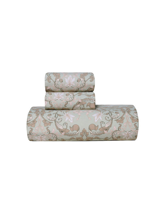 Kentia Duvet Cover Set Cotton Queen with 2 Pillowcases 220x240 Cressida 21
