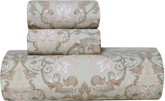 Kentia Duvet Cover Set Cotton Queen with 2 Pillowcases 220x240 Cressida 21