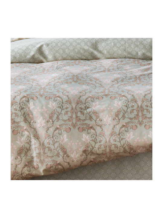 Kentia Duvet Cover Set Cotton Queen with 2 Pillowcases 220x240 Cressida 21