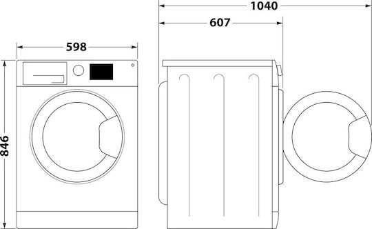 Indesit C YD 92D WB EE Tumble Dryer 9kg with Heat Pump