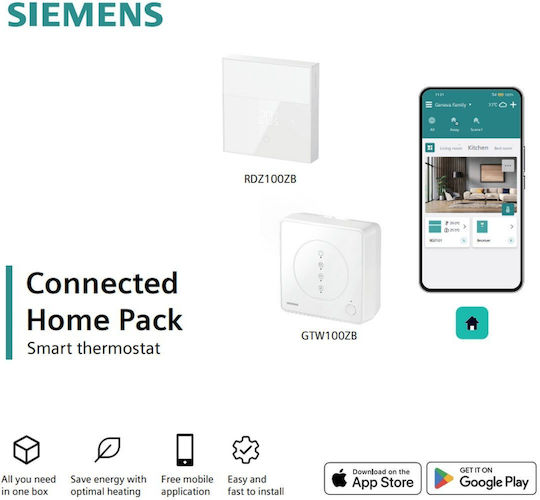 Siemens Ψηφιακός Θερμοστάτης Χώρου Smart