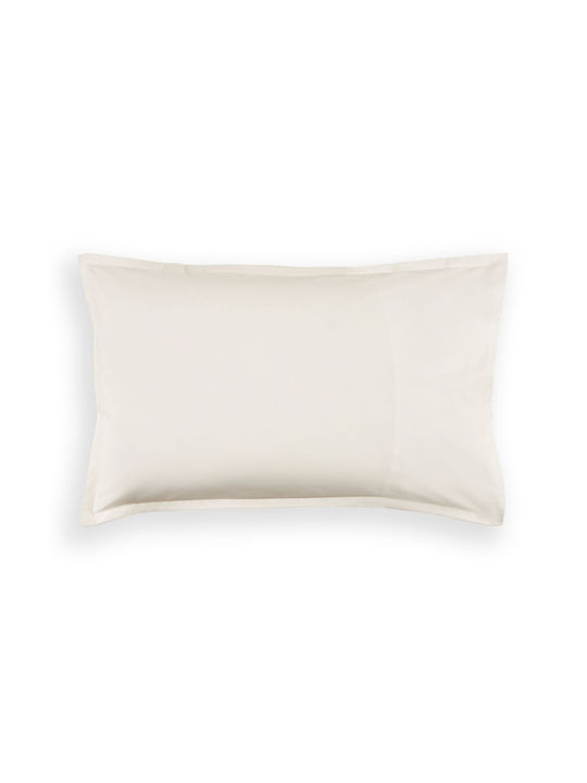 Tommy Hilfiger Billie Μαξιλαροθήκη Oxford Μπεζ 50x80εκ.