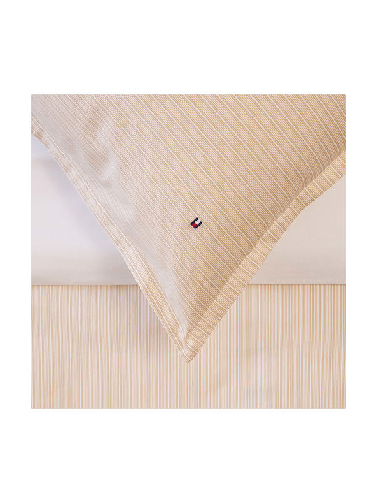 Tommy Hilfiger Billie Μαξιλαροθήκη Oxford Μπεζ 50x80εκ.