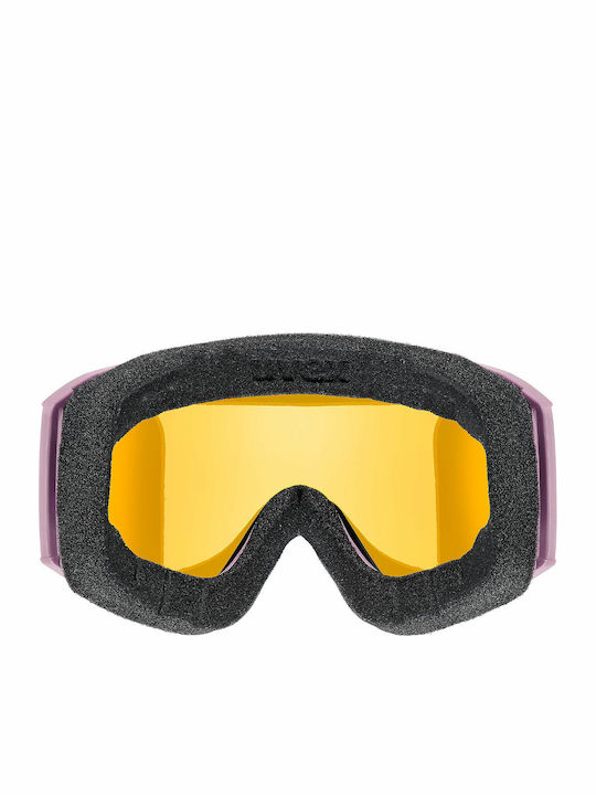 Uvex Μάσκα Σκι & Snowboard Ενηλίκων Μωβ με Φακό Καθρέπτη σε Μωβ Χρώμα