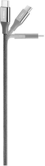 TTEC Alumicable Regular USB 2.0 Cablu USB-C bărbătesc - USB-C 65W Gri 2m