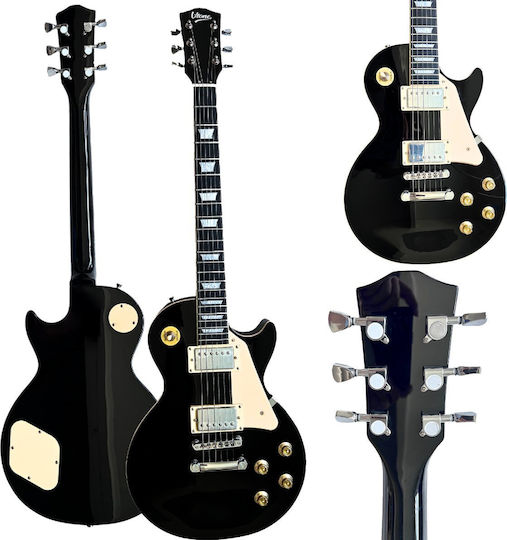 V-tone Electric Guitar Single cut with HH Pickup Configuration Black