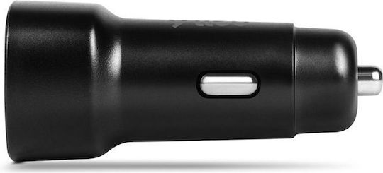 TTEC Φορτιστής Αυτοκινήτου 5W με Θύρες: 2xUSB μαζί με Καλώδιο Lightning / Type-C Μαύρο Χρώμα