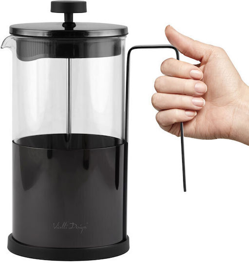 Vialli Design Diamante Graphite French Press Tea Coffee 1 L