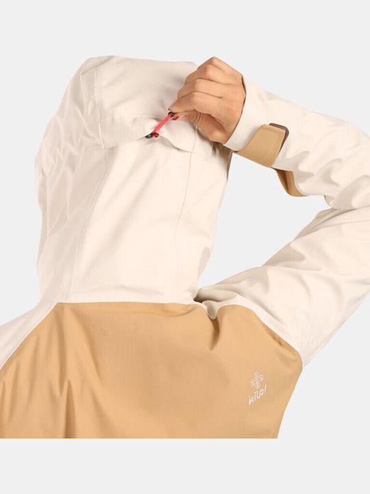 Hardshell Γυναικείο Μπουφάν Beige