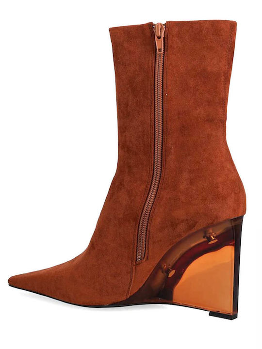 Women's Ankle Boots Platform Orange