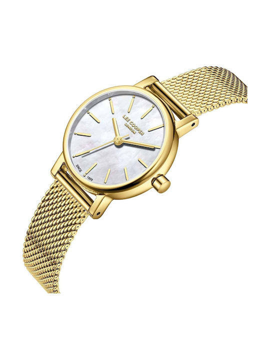 Lee Cooper Bracelet Ρολόι Μπαταρίας με Μεταλλικό Μπρασελέ