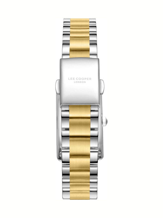 Lee Cooper Tone Womens Watch 16mm Battery With Gold Metal Bracelet