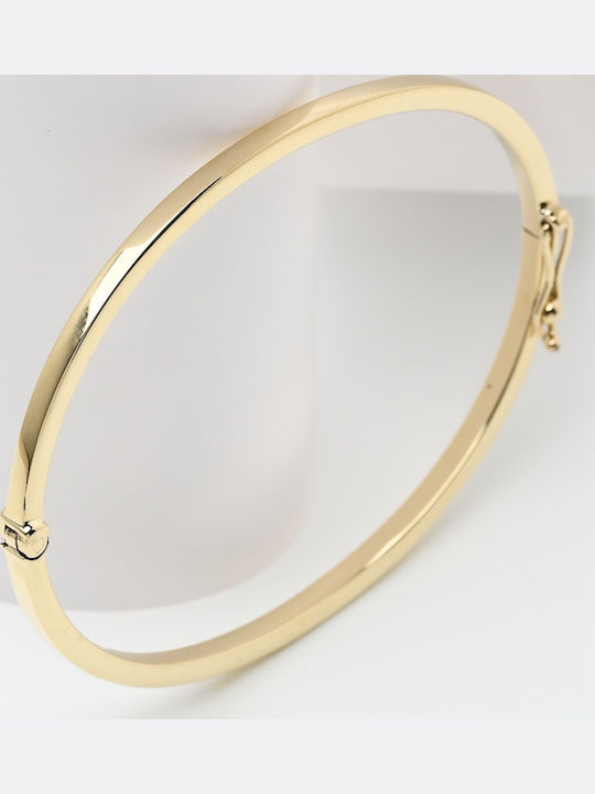 Lunaorocreations Women's Yellow Gold 14K Handcuff Bracelet Small