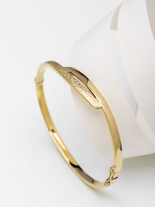 Lunaorocreations Women's Yellow Gold 14K Handcuff Bracelet Small