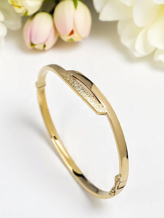 Lunaorocreations Women's Yellow Gold 14K Handcuff Bracelet Small
