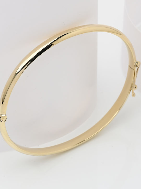 Lunaorocreations Women's Yellow Gold 14K Handcuff Bracelet Small