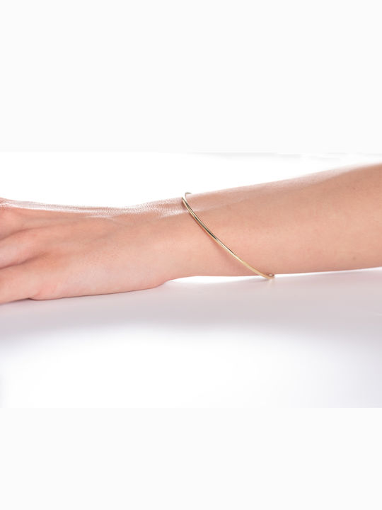 Lunaorocreations Women's Yellow Gold 14K Handcuff Bracelet Small