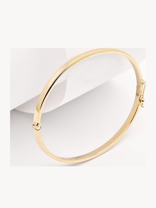 Lunaorocreations Women's Yellow Gold 14K Handcuff Bracelet Small