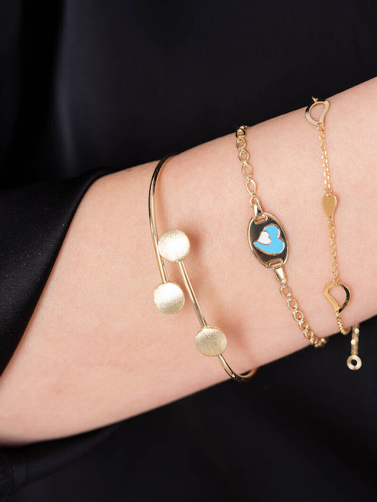 Lunaorocreations Women's Yellow Gold 14K Handcuff Bracelet
