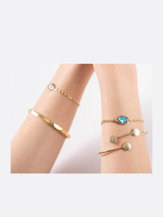 Lunaorocreations Women's Yellow Gold 14K Handcuff Bracelet