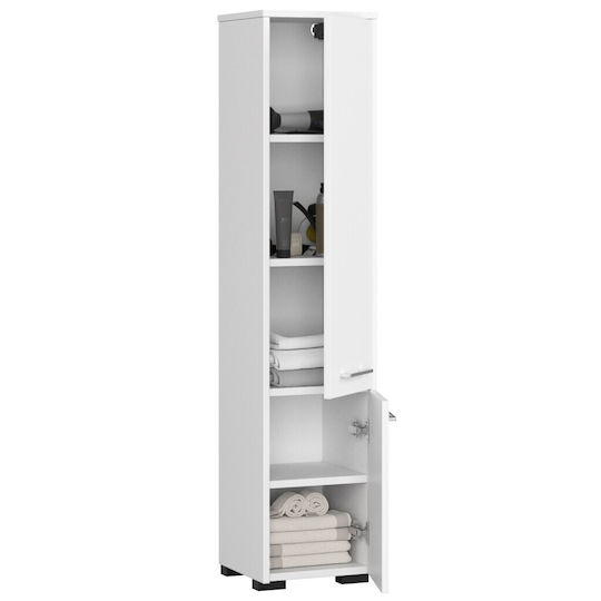 Akord Furniture Factory Coloană De Baie De Pardoseală M30xA30xÎ140cm Albă