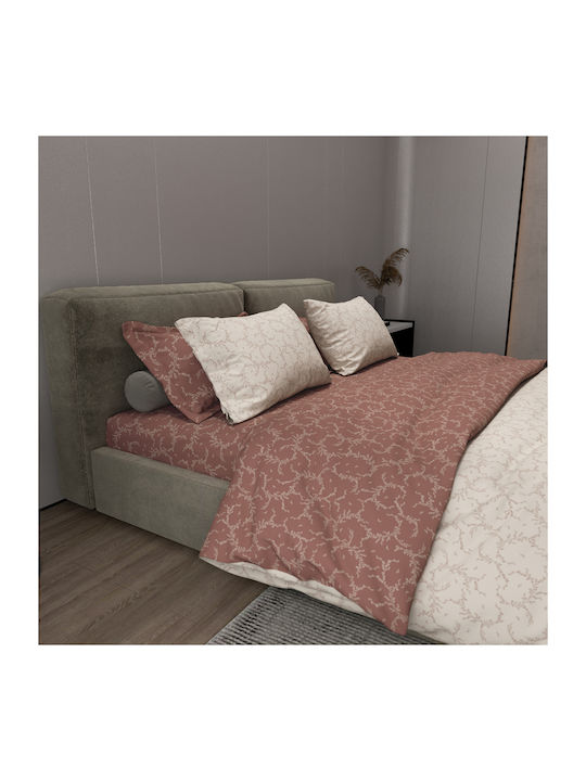 Charalambidis Textiles Duvet Cover Single 160x240 Embroidery Red